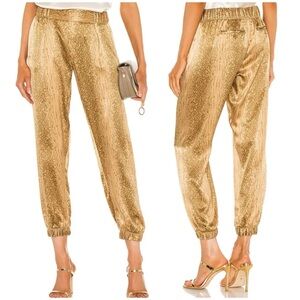 ATM silk charmeuse cracked paint pull on pant